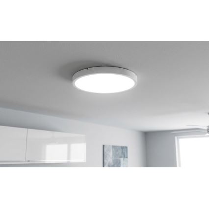 BRILAGI - Plafoniera da bagno a LED con sensore ZENNA LED/24W/230V Ø 35 cm IP44 bianca + telecomando