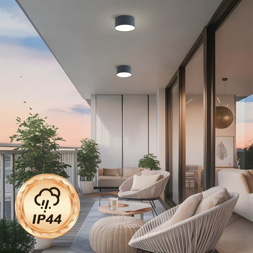 Brilagi - Plafoniera da bagno LED FORIS LED/14W/230V Ø 12 cm antracite IP44