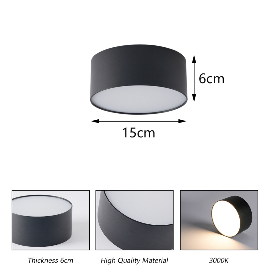 Brilagi - Plafoniera LED per bagno FORIS LED/20W/230V, diam. 15 cm, bianca, IP44