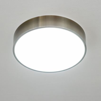Brilagi - Plafoniera da bagno LED POOL 24W/230V 3000/4000/5500K Ø 30 cm IP54 ottone