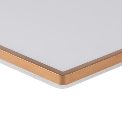Brilagi - Plafoniera da soffitto per bagno ULTRA SLIM a LED 18W/230V 30x30 cm oro rosa IP54
