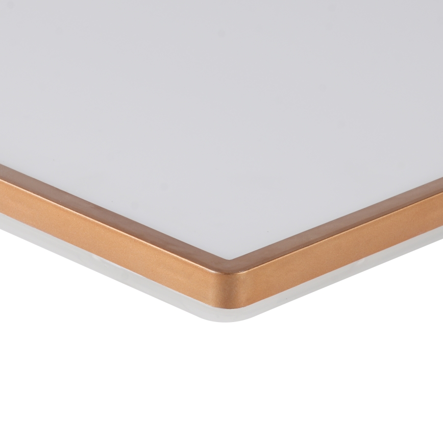 Brilagi - Plafoniera da soffitto per bagno ULTRA SLIM a LED 18W/230V 30x30 cm oro rosa IP54
