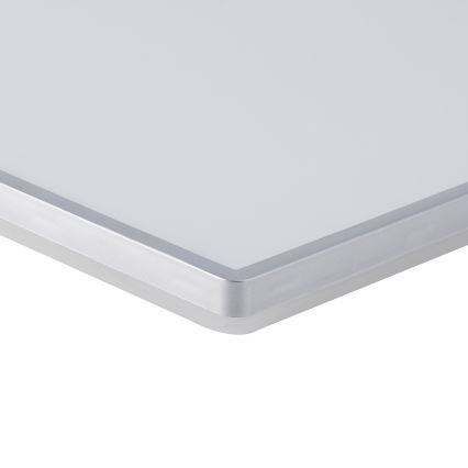 Brilagi - Lampada da soffitto LED per bagno ULTRA SLIM LED/24W/230V 42x42 cm finitura argento IP54
