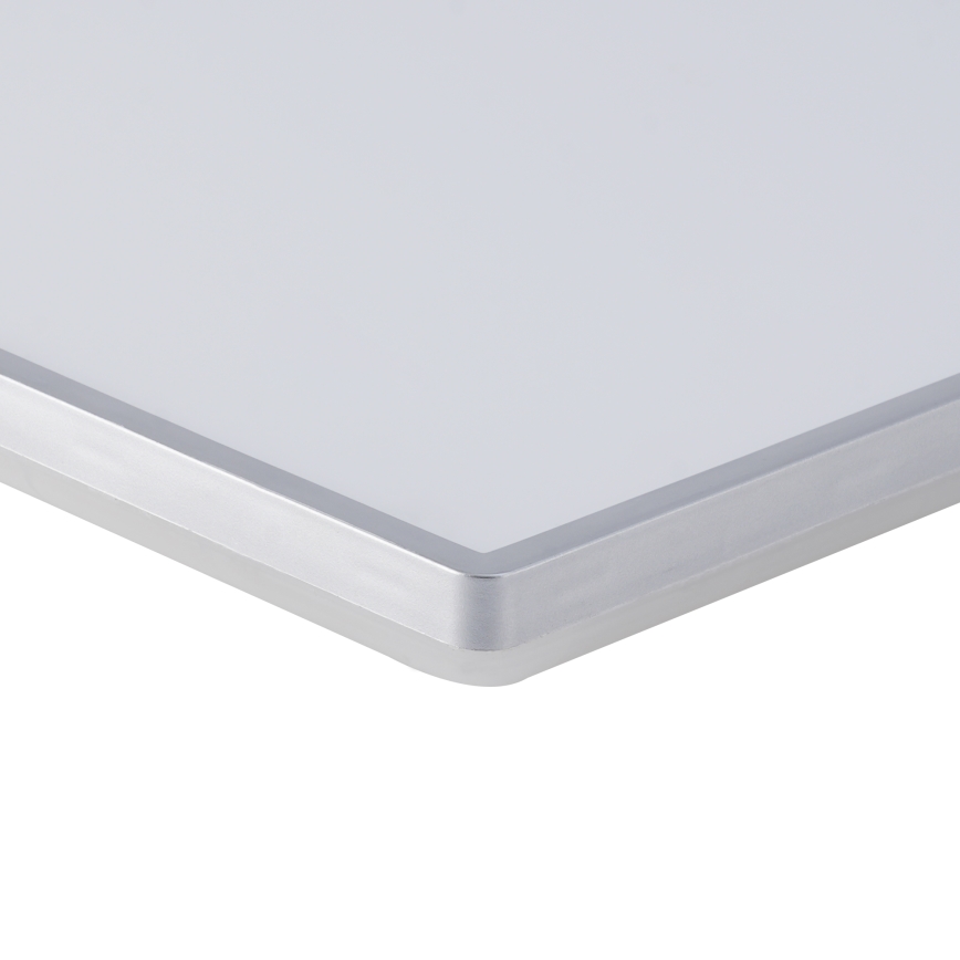 Brilagi - Lampada da soffitto LED per bagno ULTRA SLIM LED/24W/230V 42x42 cm finitura argento IP54