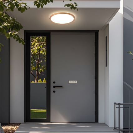 Brilagi - Plafoniera da bagno ULTRA SLIM LED/24W/230V Ø 42 cm oro rosa IP54