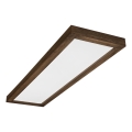 Brilagi - Plafoniera LED per bagno WOODY FRAME LED/40W/230V 120x30 cm IP44 noce