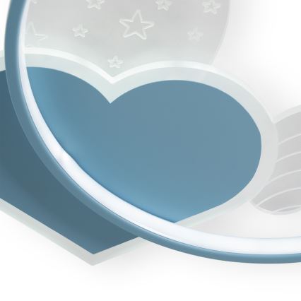 Brilagi - Plafoniera LED per bambini LOVE LED/48W/230V 3000/4500/6000K blu