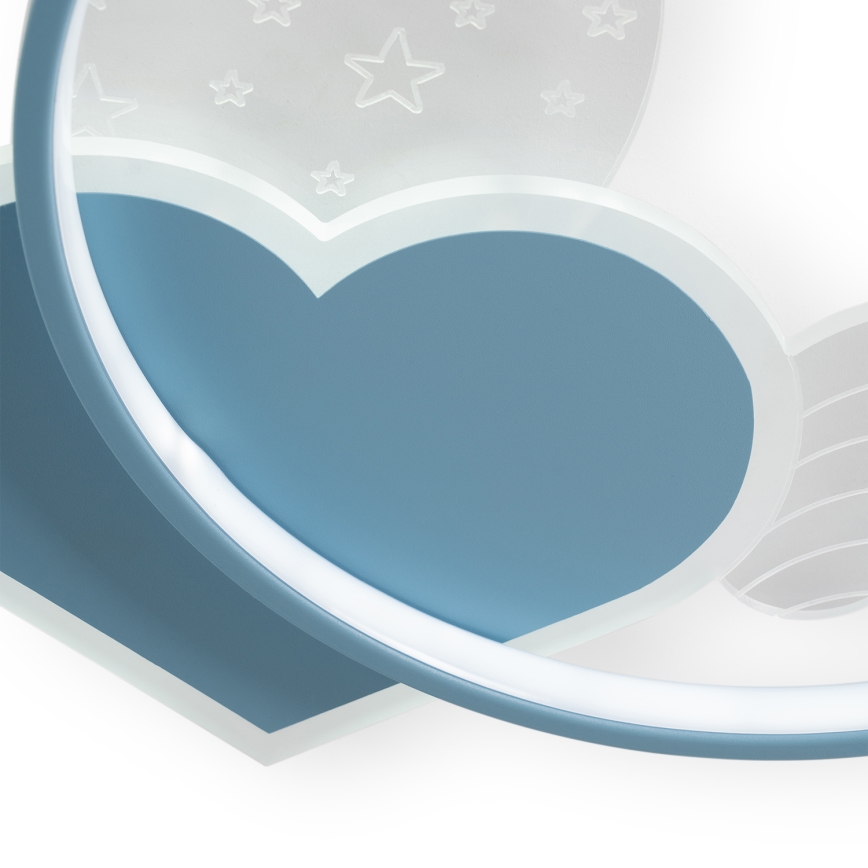 Brilagi - Plafoniera LED per bambini LOVE LED/48W/230V 3000/4500/6000K blu