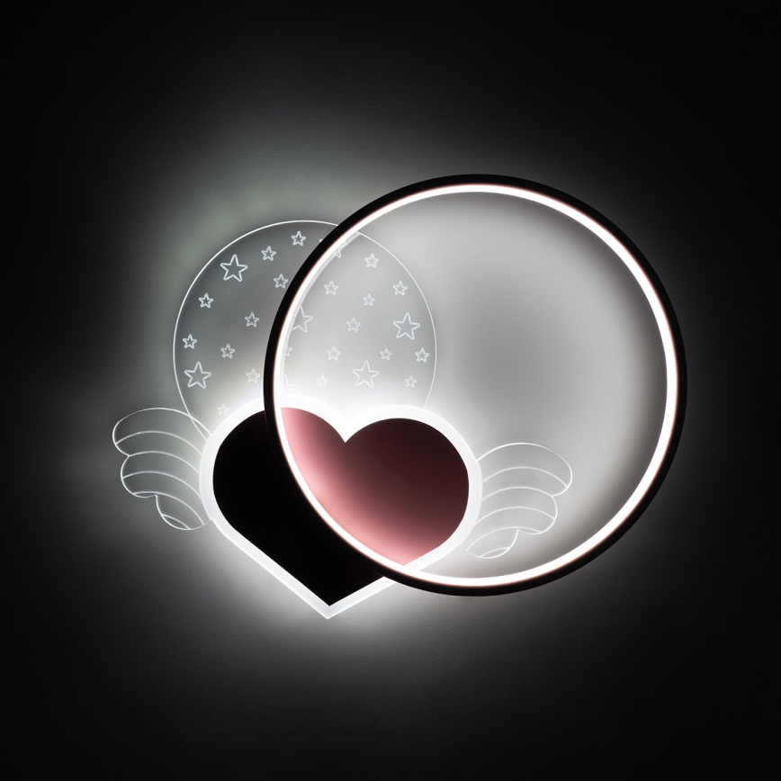 Brilagi - Plafoniera LED per bambini LOVE LED/48W/230V 3000/4500/6000K rosa