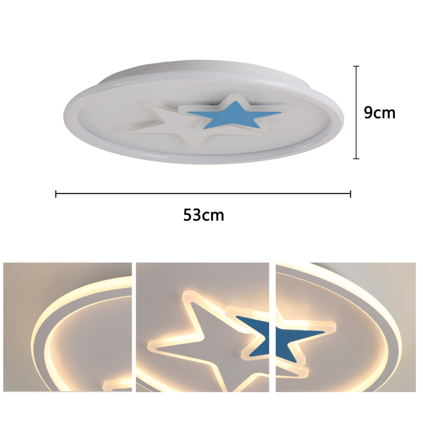 Brilagi - Plafoniera LED per cameretta STARS LED/35W/230V Ø 53 cm