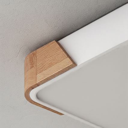 Brilagi - Plafoniera LED PILANA LED/24W/230V rovere/bianco 32x32 cm