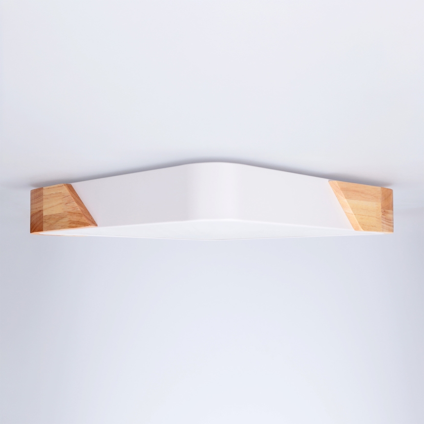 Brilagi - Plafoniera LED PILANA LED/24W/230V rovere/bianco 32x32 cm