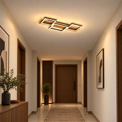 BRILAGI - Plafoniera LED PLANK 30W/230V 4000K 34,5x65 cm, legno