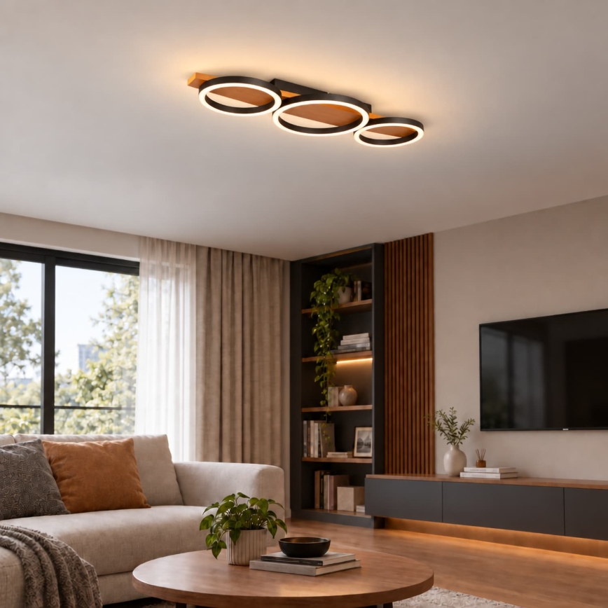 BRILAGI - Plafoniera LED PLANK LED/28W/230V/4000K 25x70 cm legno
