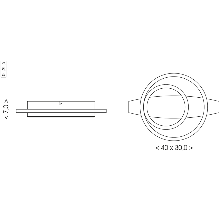 Brilagi - Plafoniera LED PLANK LED/28W/230V 4000K 30x40 cm legno