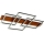 Brilagi - Plafoniera LED PLANK LED/35W/230V 4000K 55x90 cm in legno