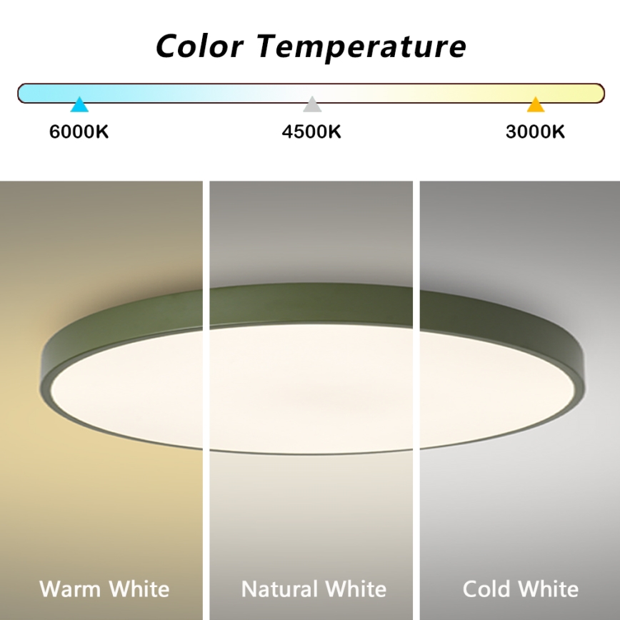 Brilagi - Plafoniera LED POOL LED/100W/230V 3000/4000/6000K Ø 80 cm verde