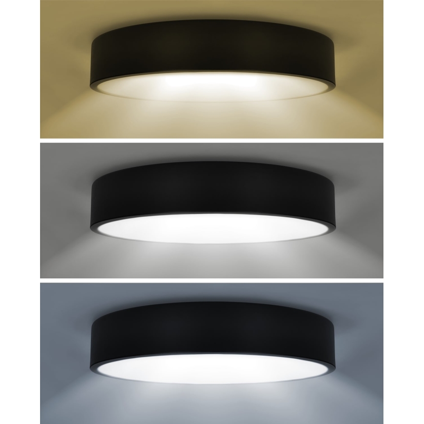 Brilagi - Plafoniera LED POOL 48W/230V 3000/4000/6000K diam. 40 cm nera