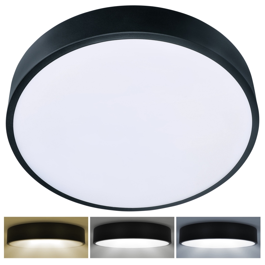 Brilagi - Plafoniera LED POOL 48W/230V 3000/4500/6000K diam. 40 cm nera