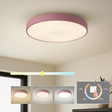 Brilagi - Plafoniera LED POOL, 60 W, 230 V, 3000/4000/6000 K, Ø 50 cm, rosa