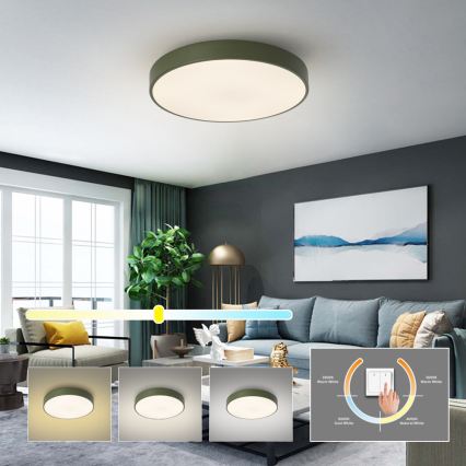 Brilagi - Plafoniera LED POOL LED/60W/230V 3000/4000/6000K Ø 50 cm verde