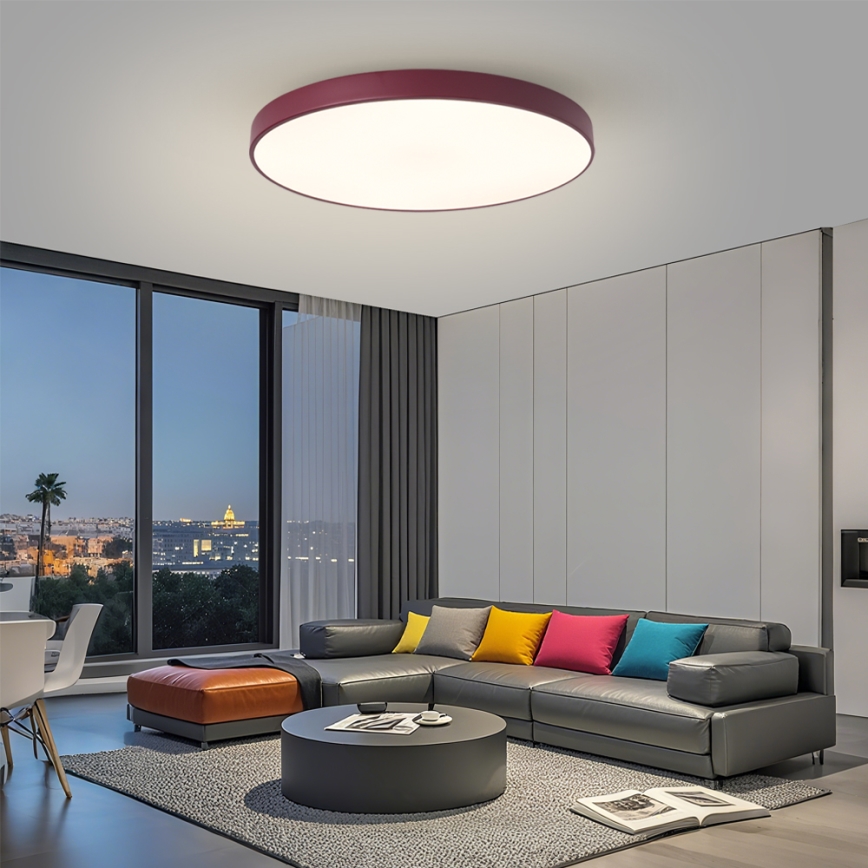 Brilagi - Plafoniera LED POOL LED/100W/230V 3000/4000/6000K diam. 80 cm bordeaux