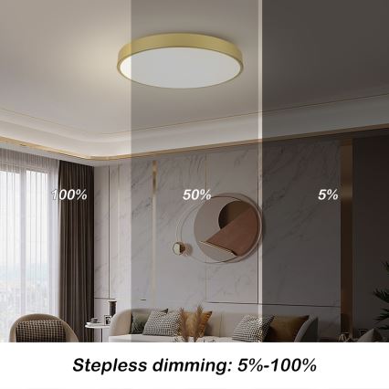 Brilagi - Plafoniera a LED POOL LED/100W/230V 3000/4000/6000K Ø 80 cm dorata