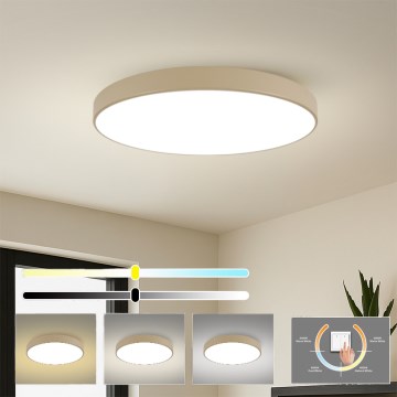 Brilagi - Plafoniera LED POOL LED/128W/230V 3000/4000/6000K Ø 100 cm beige