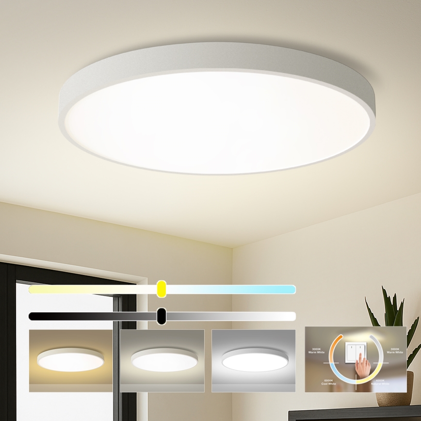 Brilagi - Plafoniera LED POOL LED/128W/230V 3000/4500/6000K Ø 100 cm bianco