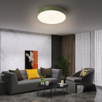 Brilagi - Plafoniera LED da soffitto POOL LED, 36 W, 230 V, 3000/4000/6000 K, Ø 30 cm, verde