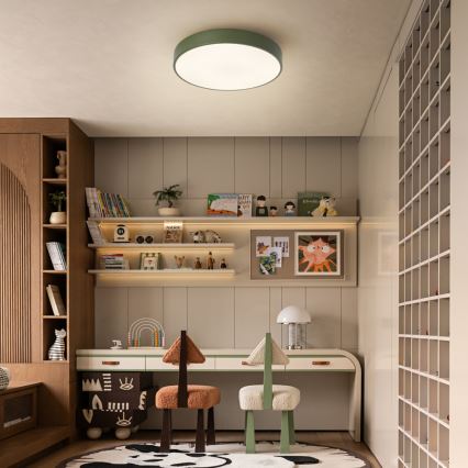 Brilagi - Plafoniera LED da soffitto POOL LED, 36 W, 230 V, 3000/4000/6000 K, Ø 30 cm, verde