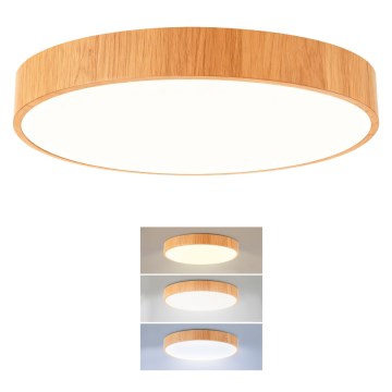 Brilagi - Plafoniera LED POOL LED/36W/230V 3000/4000/6000K Ø 30 cm finitura effetto legno