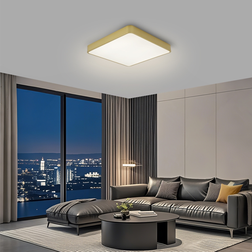 Brilagi - Plafoniera LED POOL LED/36W/230V 3000/4500/6000K 40x40 cm dorata