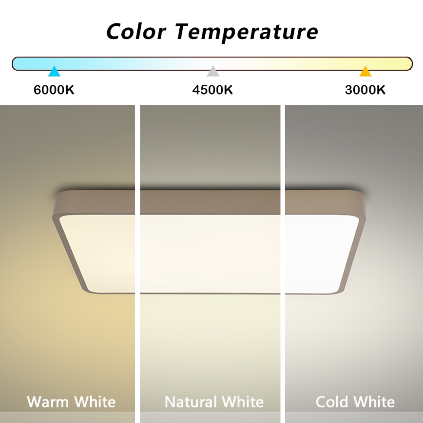 Brilagi - Plafoniera LED POOL LED/48W/230V 3000/4000/6000K 50x50 cm beige