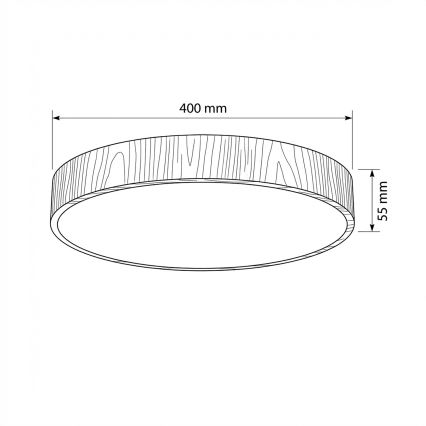 Brilagi - plafoniera LED POOL LED/48W/230V 3000/4000/6000K Ø 40 cm finitura effetto legno