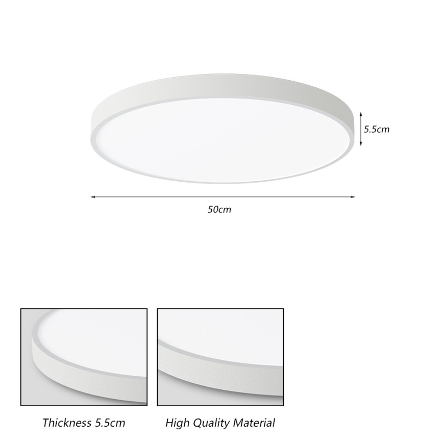 Brilagi - Plafoniera LED POOL LED/60W/230V 3000/4000/6000K 50 cm bianca