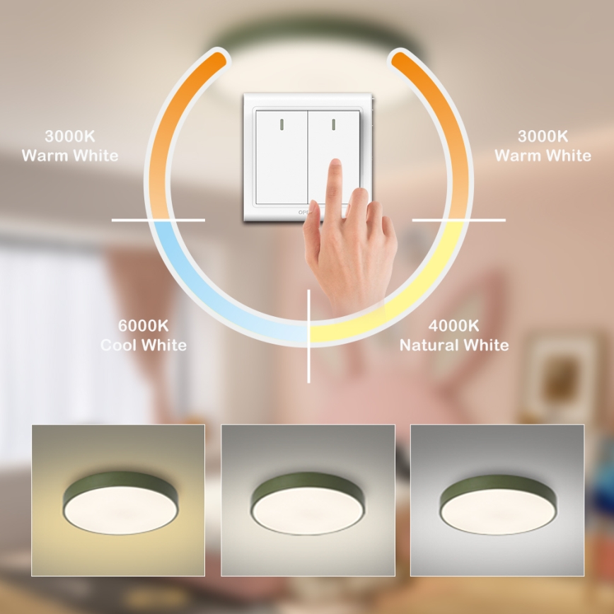 Brilagi - Plafoniera LED POOL LED/60W/230V 3000/4000/6000K diam. 60 cm verde