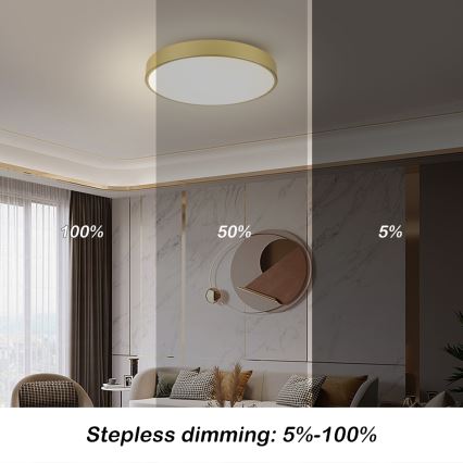 Brilagi - Plafoniera LED POOL LED/60W/230V 3000/4000/6000K diam. 60 cm dorata