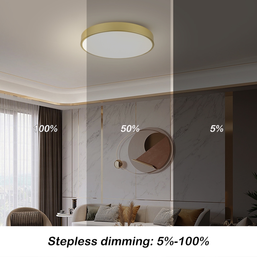Brilagi - Plafoniera LED POOL LED/60W/230V 3000/4000/6000K diam. 60 cm dorata