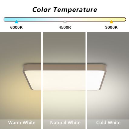 BRILAGI - Plafoniera LED POOL SQUARE LED/36W/230V 3000/4000/6000K 40x40 cm beige