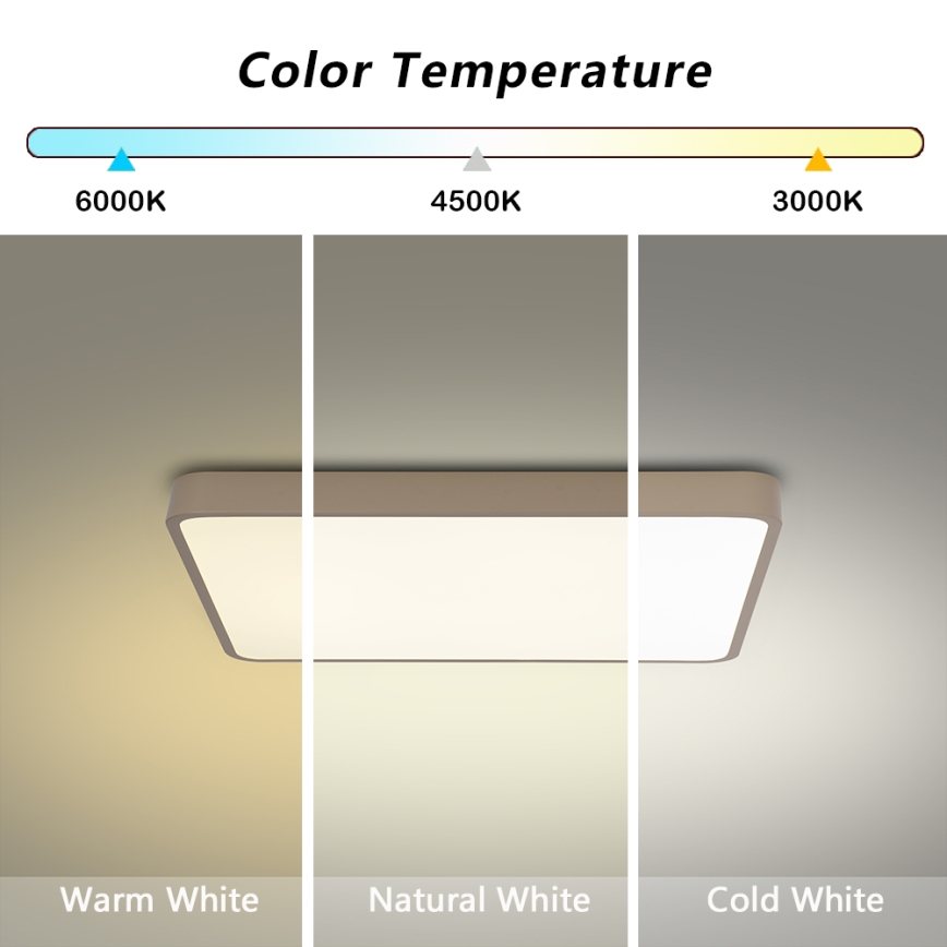 BRILAGI - Plafoniera LED POOL SQUARE LED/36W/230V 3000/4000/6000K 40x40 cm beige