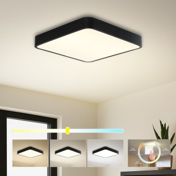 Brilagi - Plafoniera LED POOL SQUARE LED/36W/230V 3000/4000/6000K 40x40 cm nera