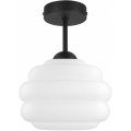 BRILAGI - Plafoniera LED RETRO GLASS 1xE27/60W/230V diametro 20 cm nero/bianco