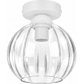 BRILAGI - Plafoniera LED RETRO GLASS 1xE27/60W/230V Ø 18 cm bianca/trasparente