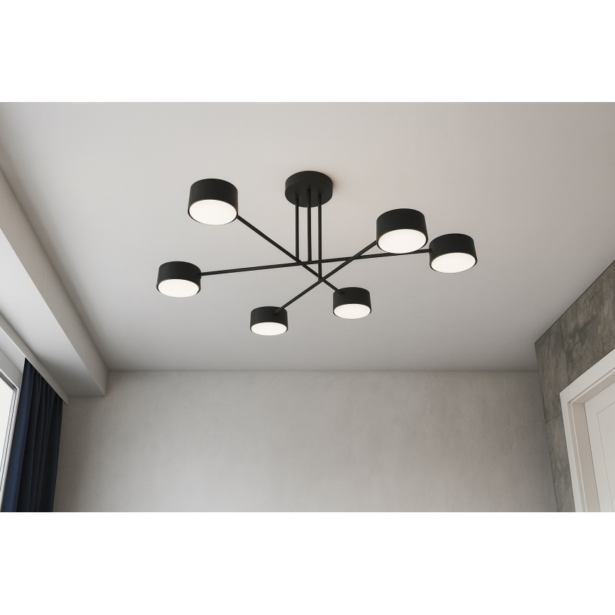Brilagi - Plafoniera dimmerabile LED RGB+CCT MONO 6xGX53/14W/230V 2700-6500K Wi-Fi Tuya nero