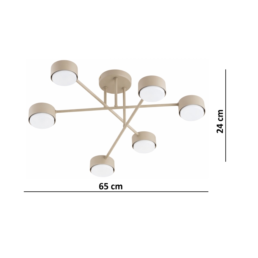 Brilagi - LED RGB+CCT dimmerabile lampadario a soffitto MONO 6xGX53/14W/230V 2700-6500K Wi-Fi Tuya nero
