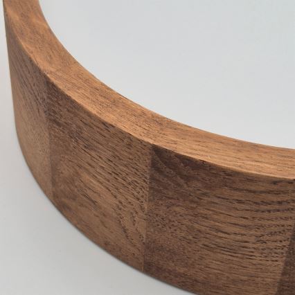 Brilagi - Plafoniera LED RGBW dimmerabile CARVALHO 1xE27/15W/230V 2700-6500K Wi-Fi rovere Ø 27,5 cm