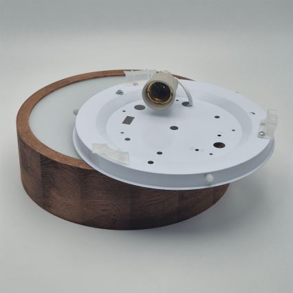 Brilagi - Plafoniera LED RGBW dimmerabile CARVALHO 1xE27/15W/230V 2700-6500K Wi-Fi rovere Ø 27,5 cm