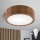 Brilagi - Plafoniera LED RGBW dimmerabile CARVALHO 1xE27/9W/230V 2700-6500K Wi-Fi rovere Ø 27,5 cm