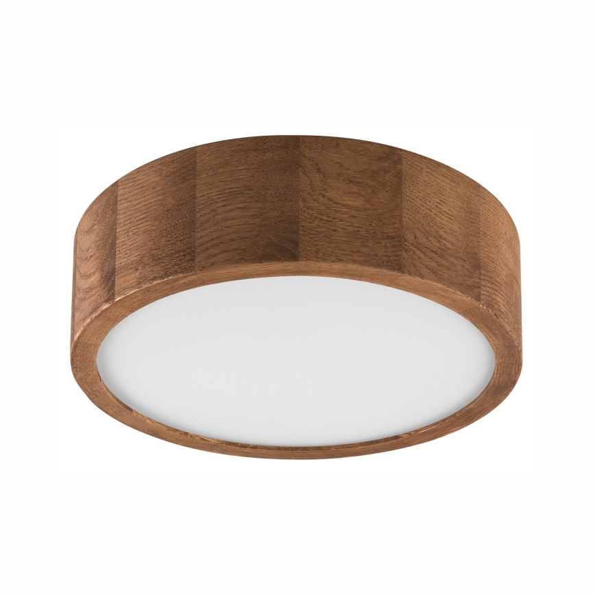 Brilagi - Plafoniera LED RGBW dimmerabile CARVALHO 1xE27/9W/230V 2700-6500K Wi-Fi rovere Ø 27,5 cm